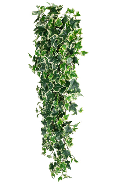 Iedera artificiala H130cm cu 570 frunze verde cu alb