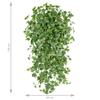 Iedera artificiala H130cm cu 570 frunze verde cu crem