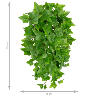 Iedera artificiala H50cm cu 128 frunze verde deschis