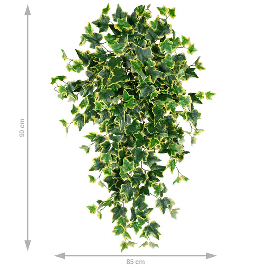 Iedera artificiala H90cm cu 352 frunze verde cu galben