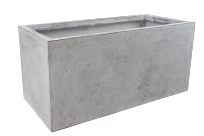 Jardiniera 79x38x38 cm gri ciment