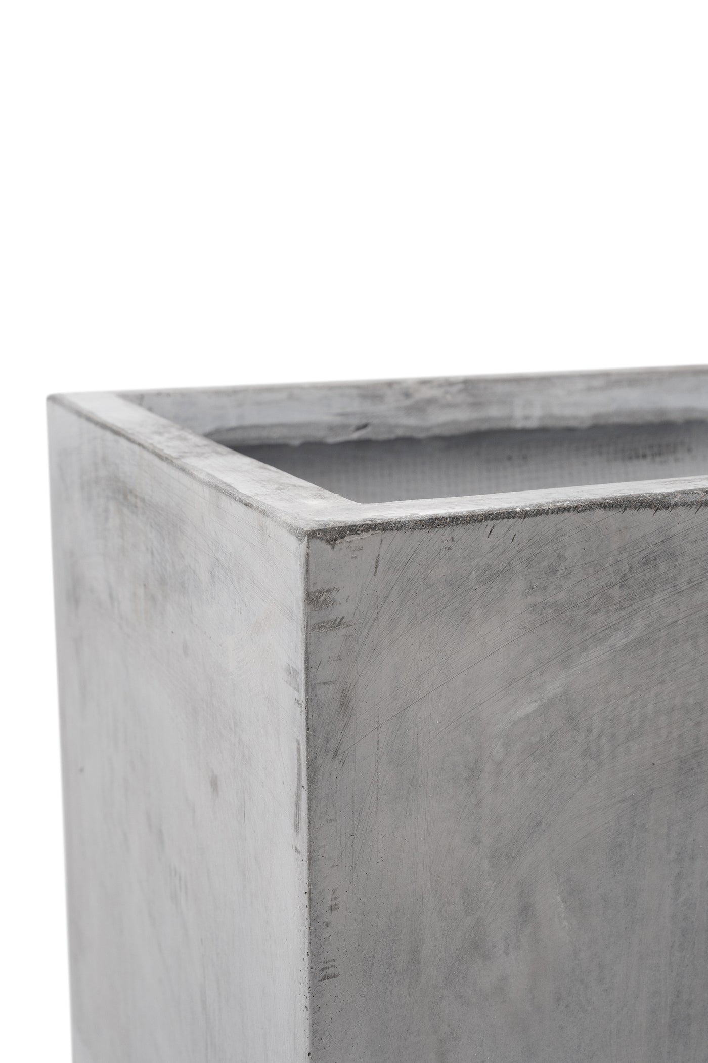 Jardiniera 79x38x38 cm gri ciment