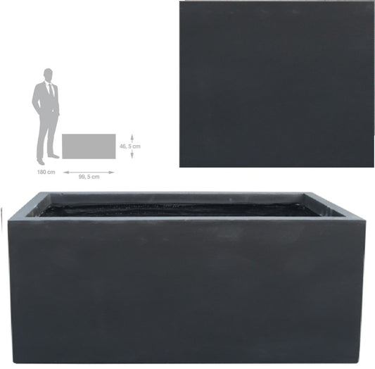 Jardiniera 99.5x46.5x46.5 cm antracit
