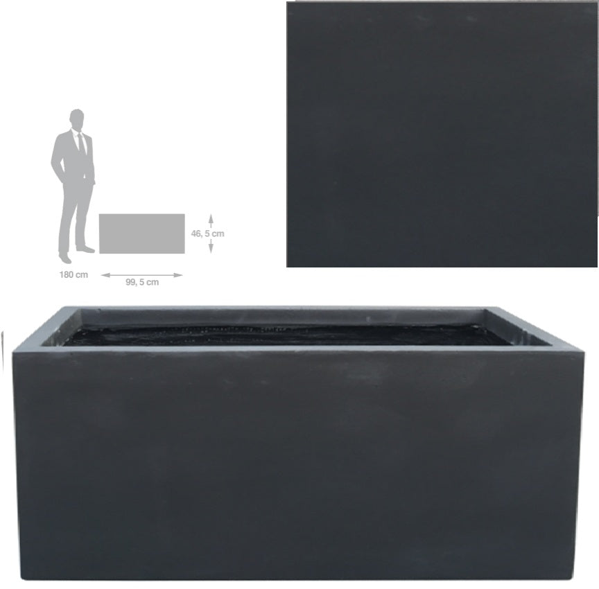 Jardiniera 99.5x46.5x46.5 cm antracit