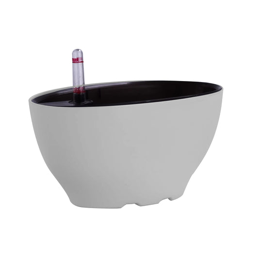 Jardiniera inteligenta L22xW13xH11 cm RobertoRossi Vessel argintiu