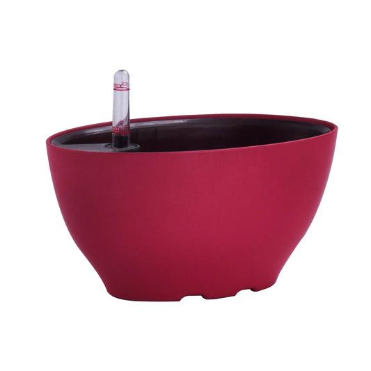 Jardiniera inteligenta L22xW13xH11 cm RobertoRossi Vessel rosu lucios