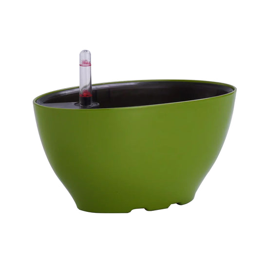 Jardiniera inteligenta L22xW13xH11 cm RobertoRossi Vessel verde lucios