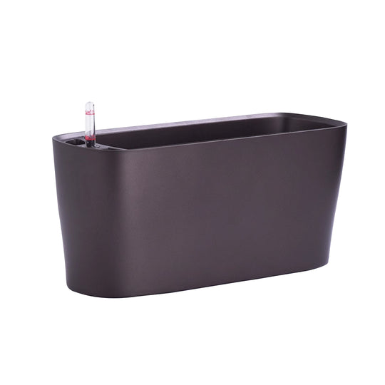 Jardiniera inteligenta L40xW14.2xH18 cm RobertoRossi Delta cafea