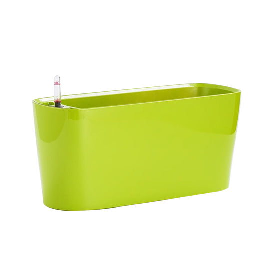 Jardiniera inteligenta L40xW14.2xH18 cm RobertoRossi Delta verde lucios