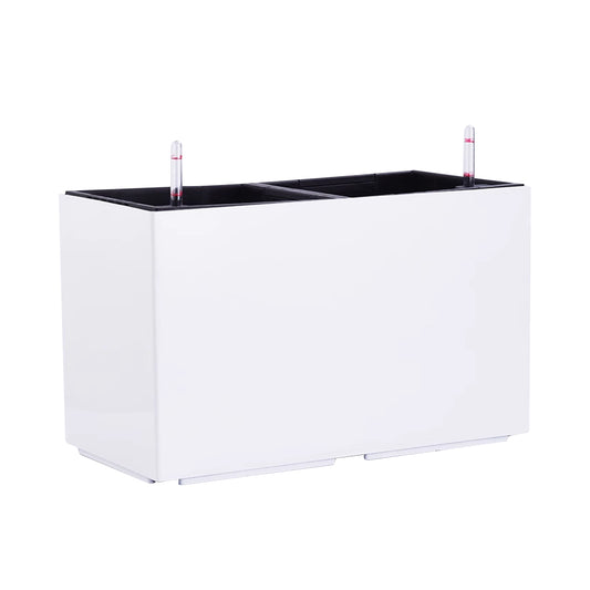 Jardiniera inteligenta L55.3xH33.3 cm RobertoRossi Wall alb lucios