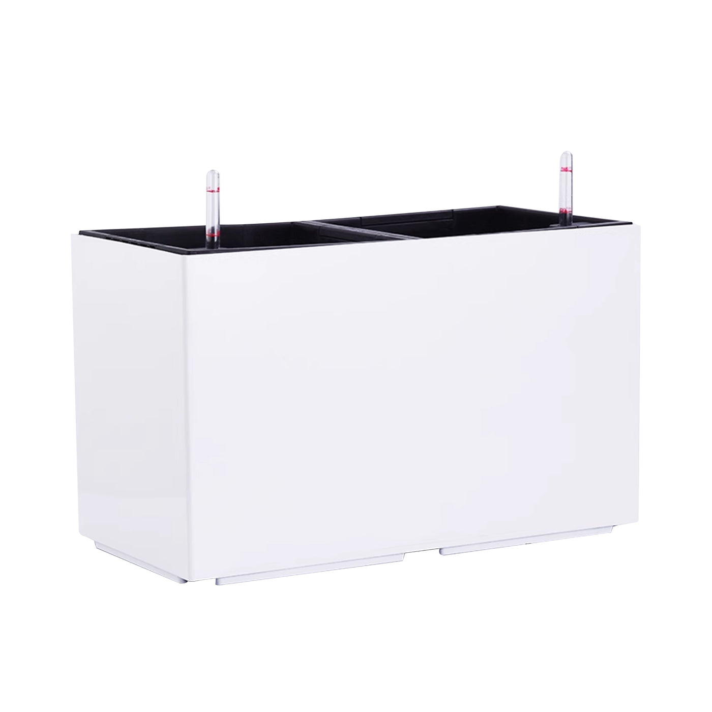 Jardiniera inteligenta L55.3xH33.3 cm RobertoRossi Wall alb lucios