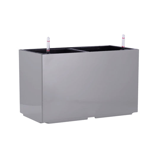 Jardiniera inteligenta L55.3xH33.3 cm RobertoRossi Wall argintiu