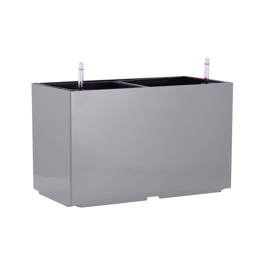 Jardiniera inteligenta L55.3xH33.3 cm RobertoRossi Wall argintiu