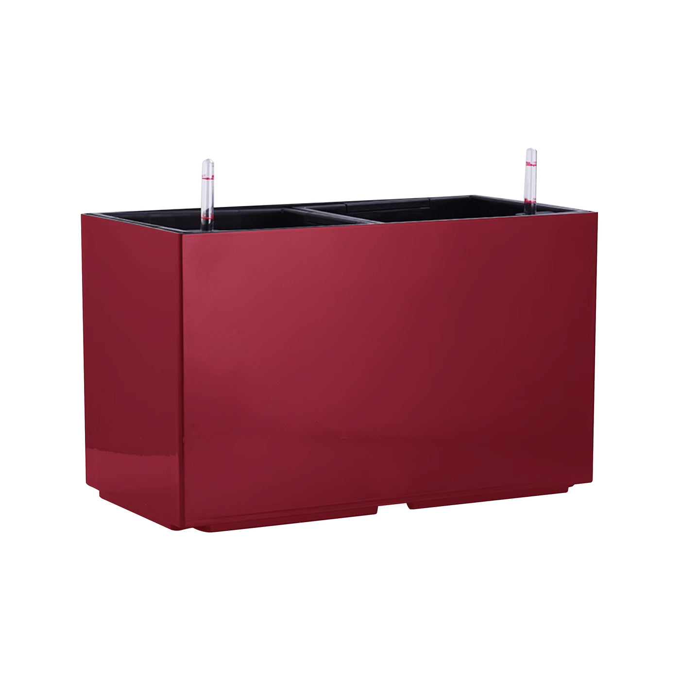 Jardiniera inteligenta L55.3xH33.3 cm RobertoRossi Wall rosu lucios