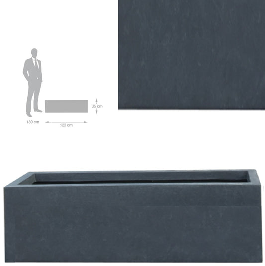 Jardiniera pt plante 122x35x35 cm antracit