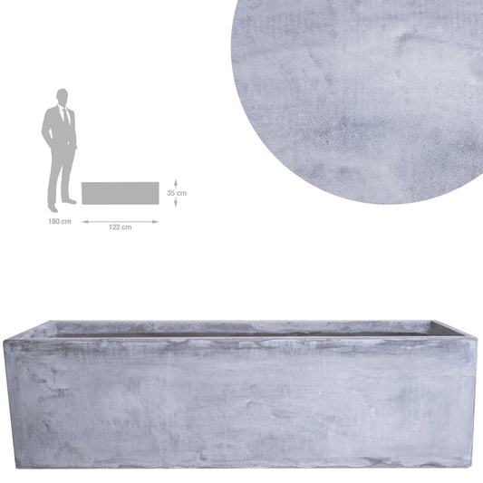 Jardiniera pt plante 122x35x35 cm gri