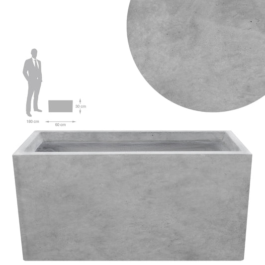 Jardiniera pt plante 60x26x30 cm. gri ciment