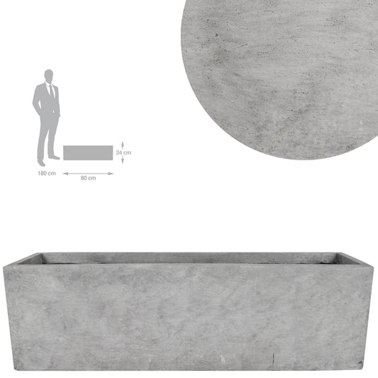 Jardiniera pt plante 80x21x24 cm gri