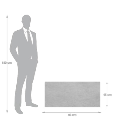 Jardiniera pt plante 98x40x45 cm. gri ciment