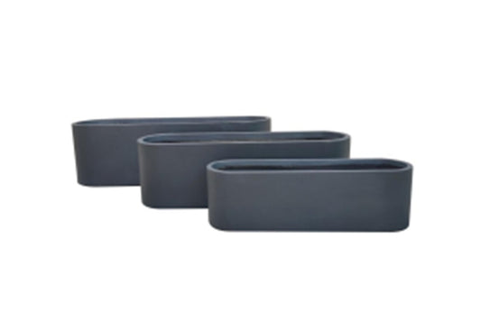 Jardiniera Round L80xW21xH24 cm antracit