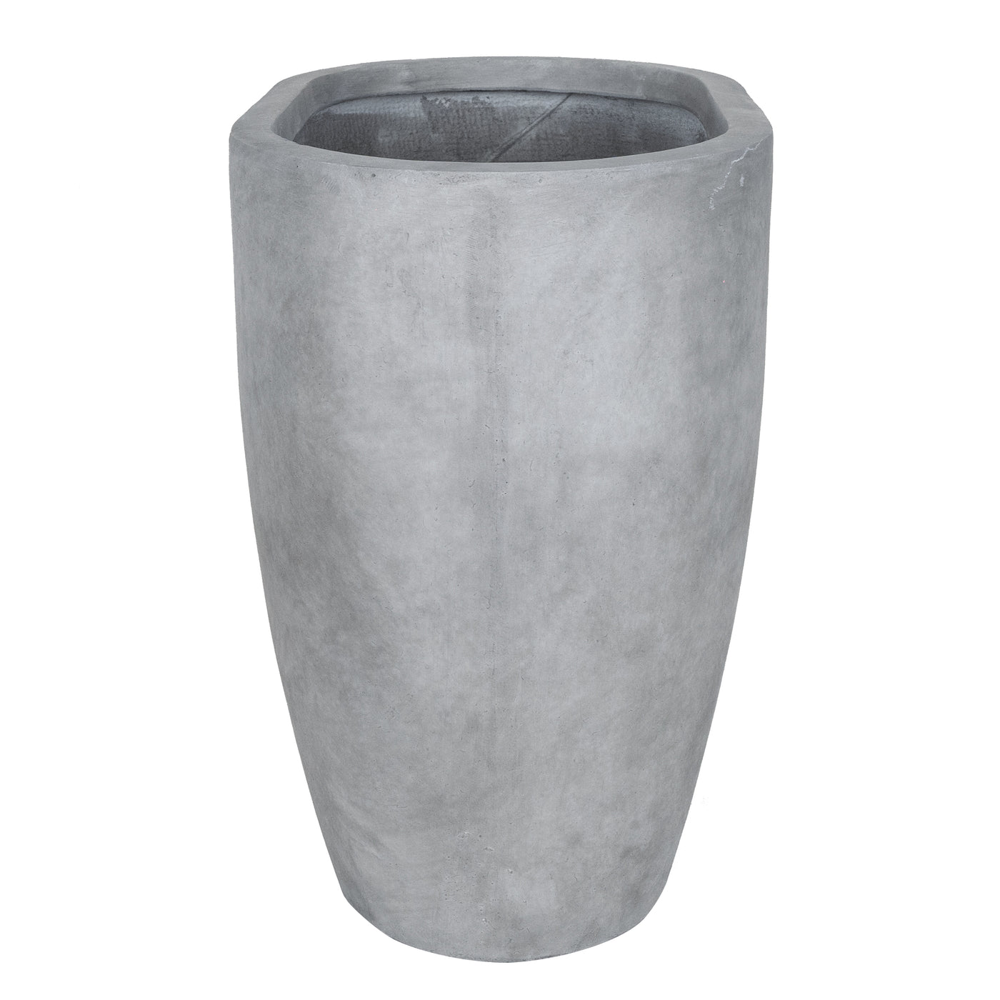 Jardiniera Round Wall L58xW37xH58 cm gri ciment