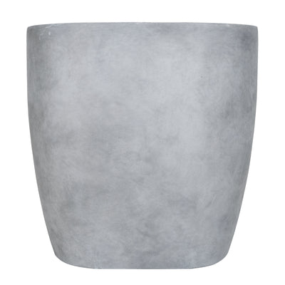 Jardiniera Round Wall L58xW37xH58 cm gri ciment
