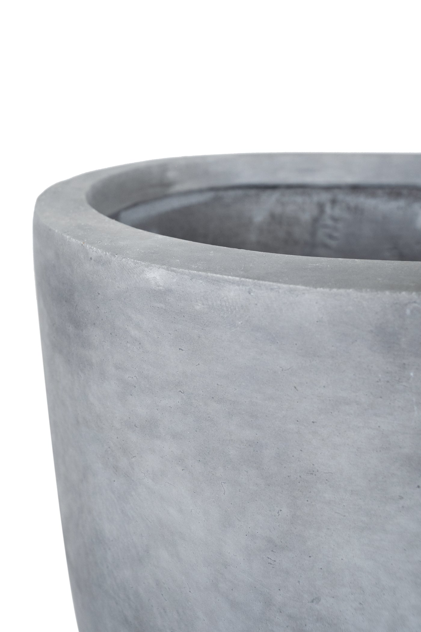 Jardiniera Round Wall L58xW37xH58 cm gri ciment