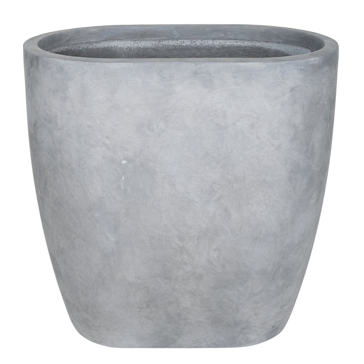 Jardiniera Round Wall L78xW50xH78 cm gri ciment