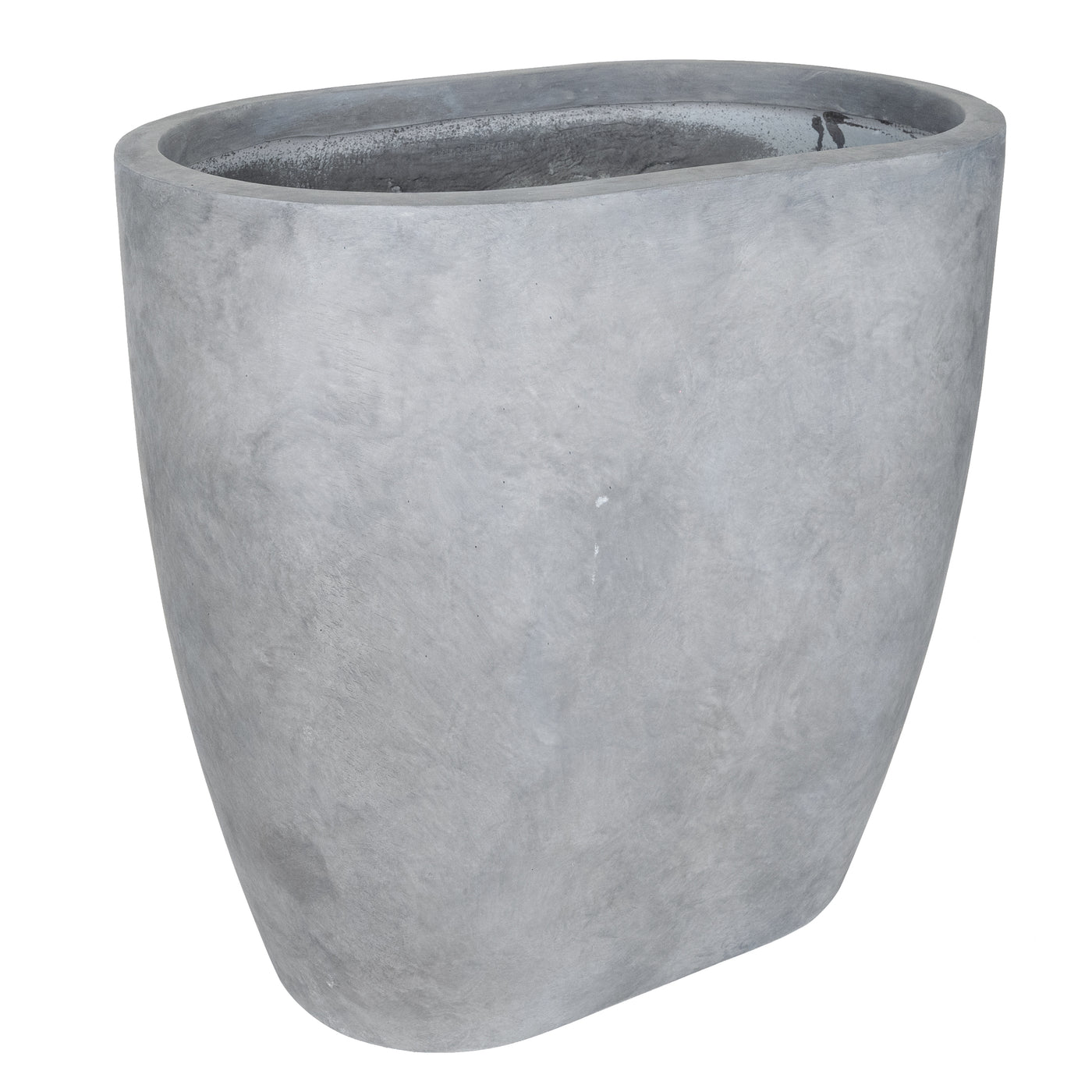 Jardiniera Round Wall L78xW50xH78 cm gri ciment