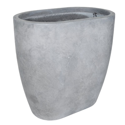 Jardiniera Round Wall L78xW50xH78 cm gri ciment