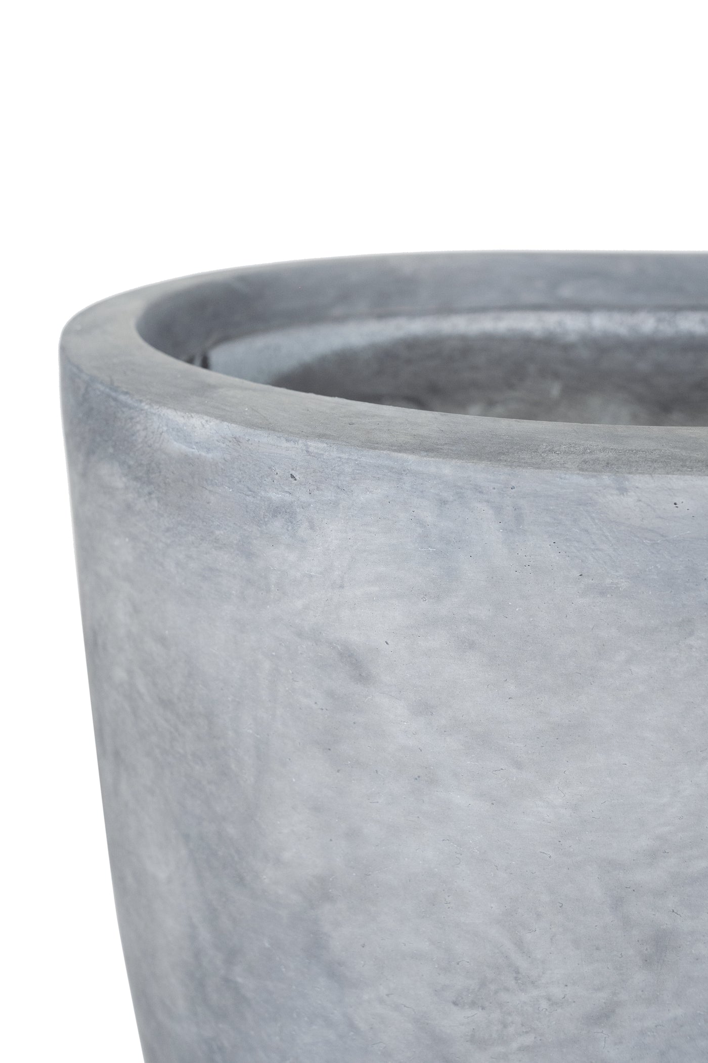 Jardiniera Round Wall L78xW50xH78 cm gri ciment