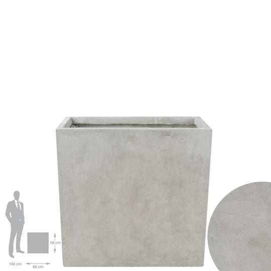 Jardiniera wall 60x25x60 cm. gri ciment