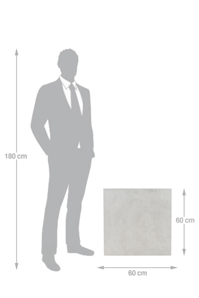 Jardiniera wall 60x25x60 cm. gri ciment