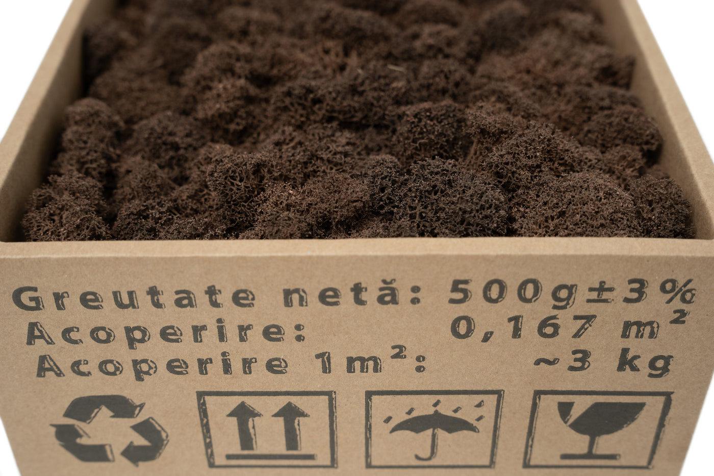 Licheni curatati si fara radacina conservati 500g NET. calitate ULTRA PREMIUM. maro RR24