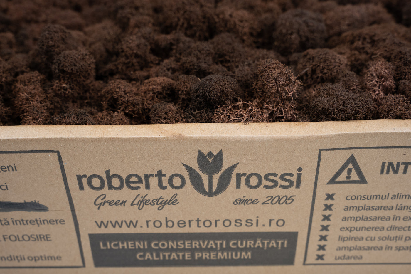 Licheni curatati si fara radacina conservati 500g NET. calitate ULTRA PREMIUM. maro RR24