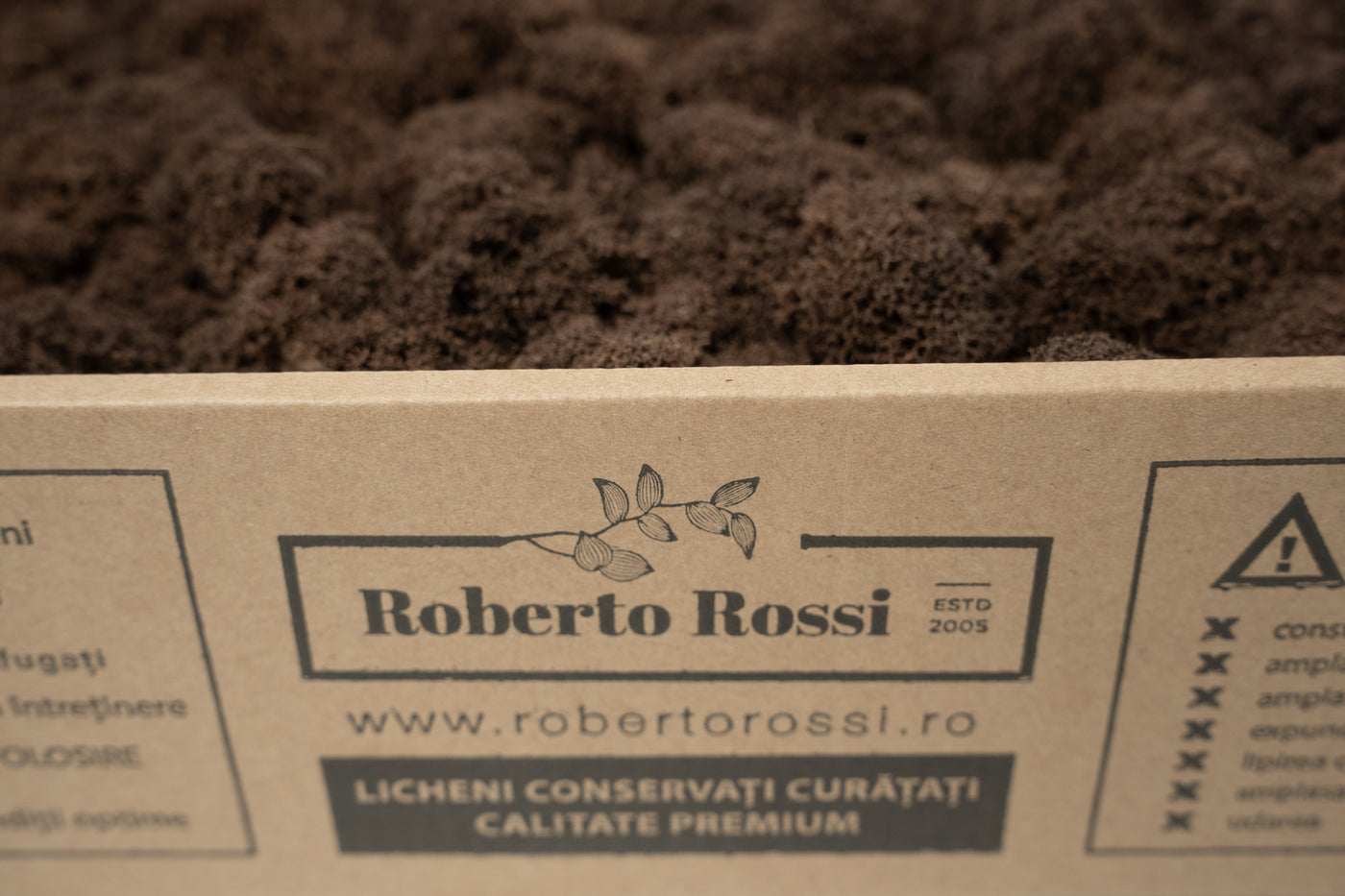 Licheni curatati si fara radacina conservati 500g NET. calitate ULTRA PREMIUM. maro RR24