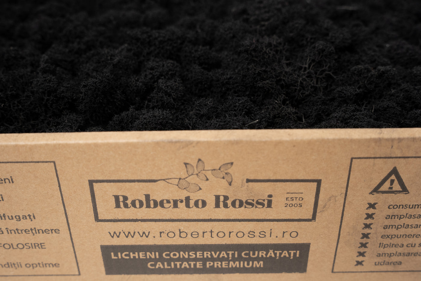 Licheni curatati si fara radacina conservati 500g NET. calitate ULTRA PREMIUM. negru RR22