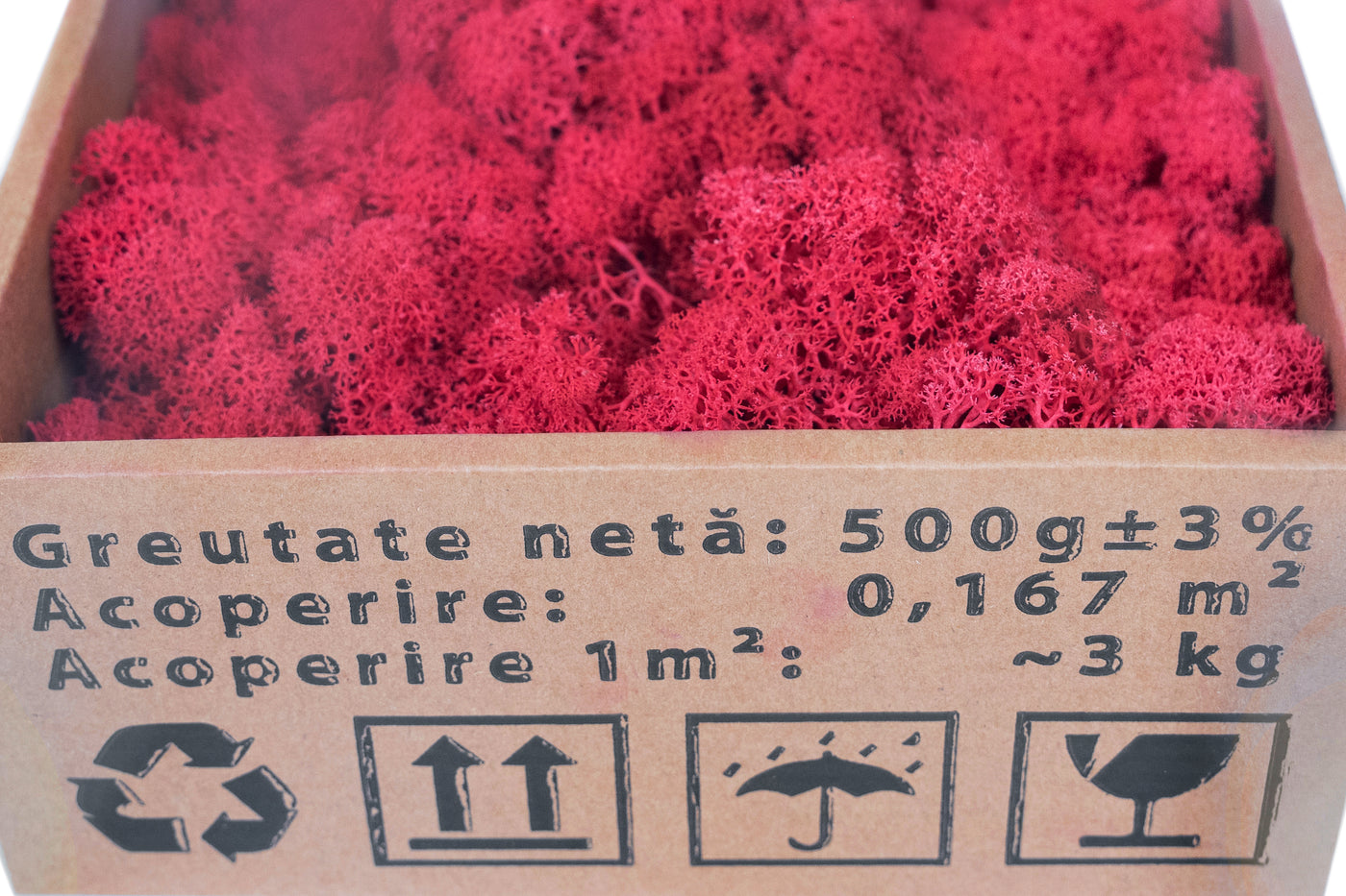 Licheni curatati si fara radacina conservati 500g NET. calitate ULTRA PREMIUM. roz cyclamen RR12