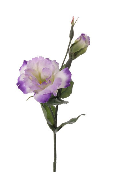 Lisianthus artificial alb De Luxe 40 cm