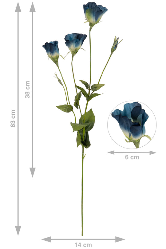 Lisianthus artificial albastru H63 cm HO