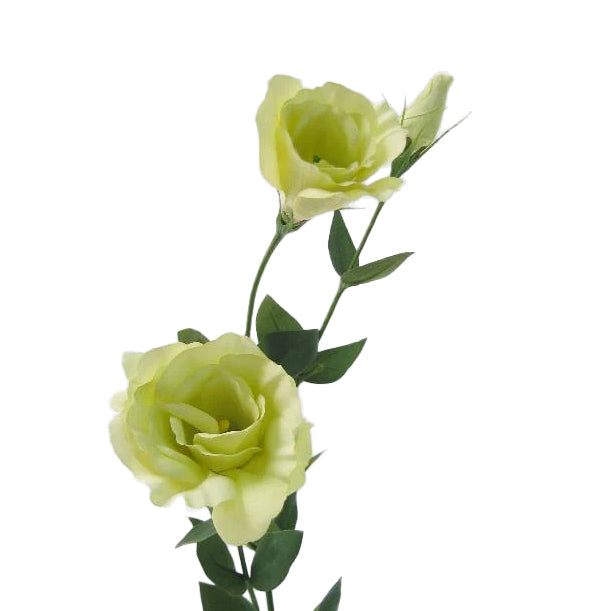 Lisianthus artificial verde D9xH75 cm HO