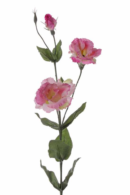 Lisianthus artificial Eustoma De Luxe 81 cm roz