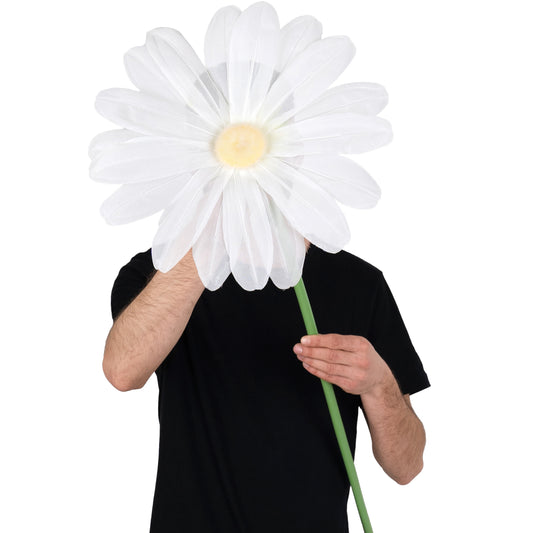 Margareta artificiala D30xH100 cm alba gigant XXL fara suport