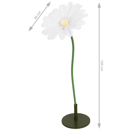 Margareta artificiala D30xH100 cm alba gigant XXL fara suport