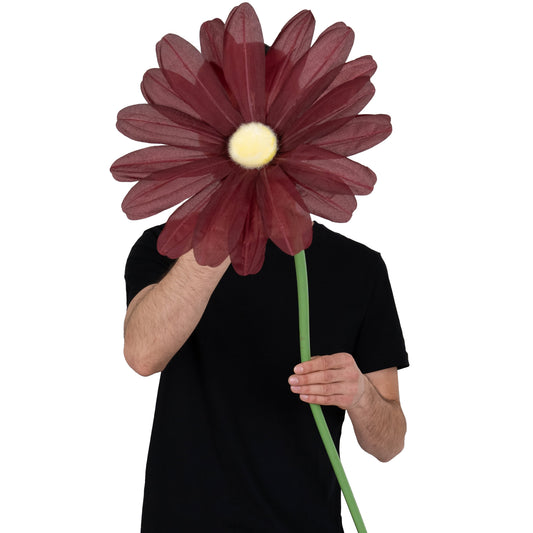 Margareta artificiala D30xH100 cm burgundy gigant XXL fara suport