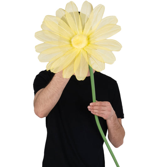 Margareta artificiala D30xH100 cm galbena gigant XXL fara suport