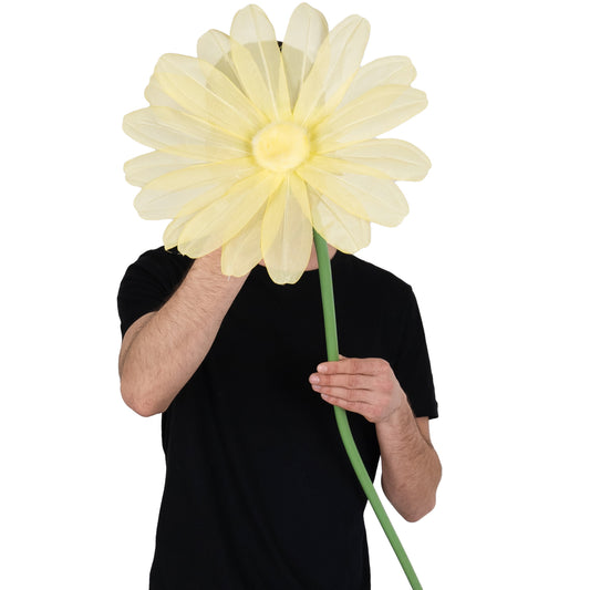 Margareta artificiala D30xH100 cm galbena gigant XXL fara suport