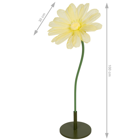 Margareta artificiala D30xH100 cm galbena gigant XXL fara suport