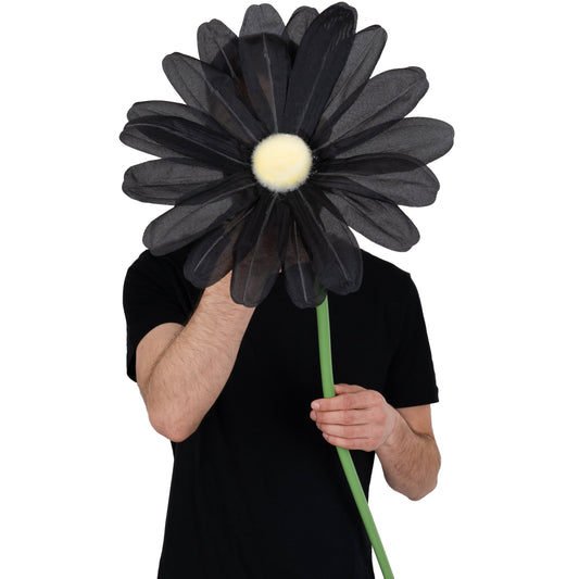 Margareta artificiala D30xH100 cm neagra gigant XXL fara suport
