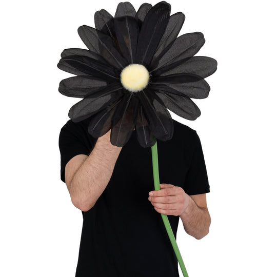 Margareta artificiala D30xH100 cm neagra gigant XXL fara suport